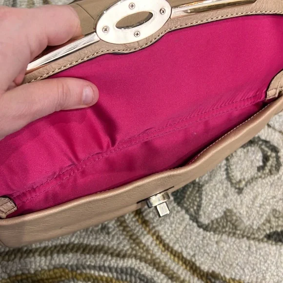 💕 coach beige leather large satchel shoulder bag 💕 - Picture 6 of 16